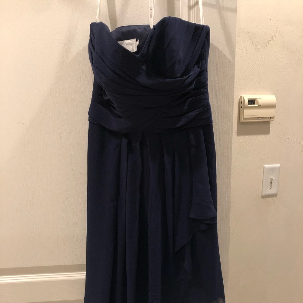 David’s Bridal Marine crinkle Chiffon short